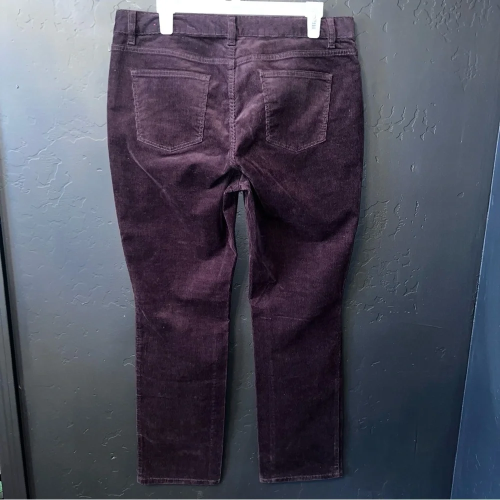 Talbots Heritage Petite Corduroy Pants in Chocolate Brown size:14 P STRAIGHT LEG - Picture 10 of 10